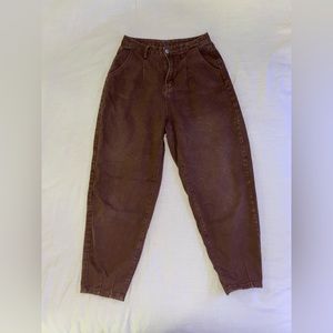 Shien faded brown jeans in a size S